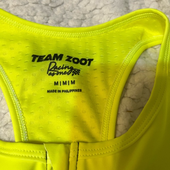 Team Zoot Women’s Tri Suit size M - Neon Yellow and Navy. New with tags. - Picture 3 of 5